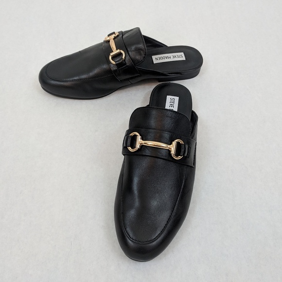 steve madden kandi black leather